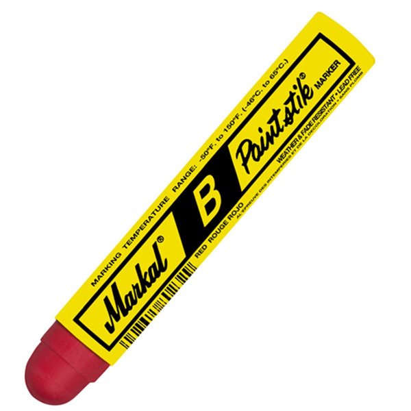 Markal Paintstik Solid Paint Crayon, Red Box of 12 MKL080222
